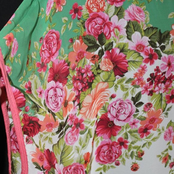 Bobeau Elegant Floral Flowing Women's Top - Picture 5 of 14